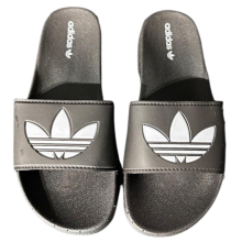 Chinelo Adidas - Preto, Logo Branca