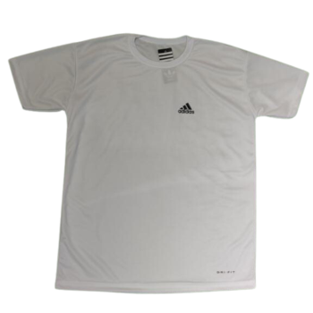 Camiseta Dri-Fit Adidas Masc. Branca