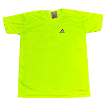 Camiseta Dri-Fit Adidas Masc. Verde Limão