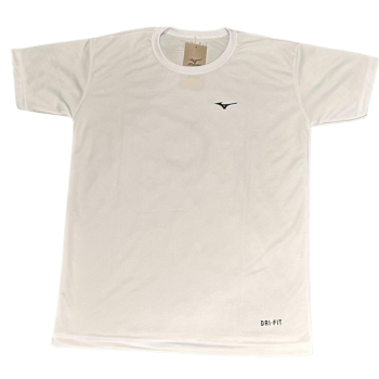 Camiseta Dri-Fit Mizuno Masc. Branca