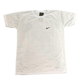 Camiseta Dri-Fit Nike Masc. Branca