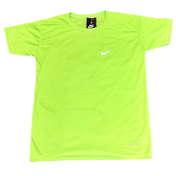 Camiseta Dri-Fit Nike Masc. Verde Limão