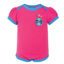 Body Curto Grêmio Bebê - Rosa