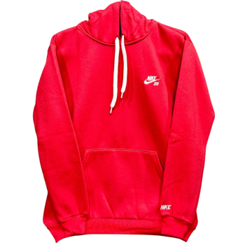 Moletom Nike Com Capuz - Vermelho Logo Branca