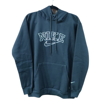 Moletom Nike Com Capuz - Preto Nike Branco