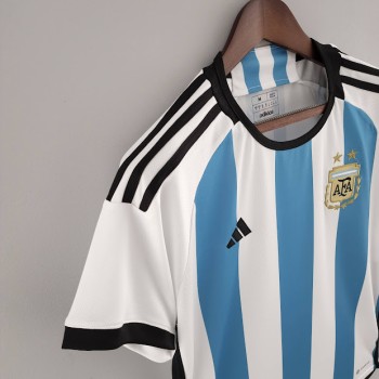 Camisa I Argentina + Patch campeão Copa do Mundo 2022