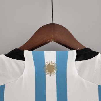 Camisa I Argentina + Patch campeão Copa do Mundo 2022