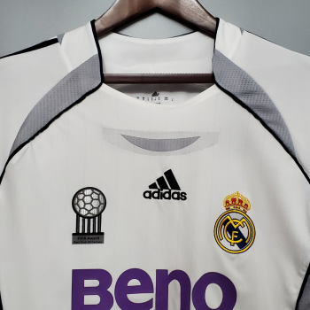 Camisa Manga Longa Retrô do Real Madrid Masc. 06/07