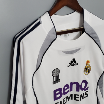 Camisa Manga Longa Retrô do Real Madrid Masc. 06/07